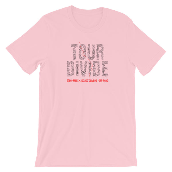 Tour Divide Bikepacking T-Shirt - All Towns - Singletrack Apparel