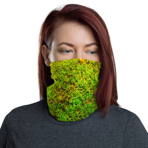 Moss Green Neck Gaiter, Green Face Cover - Singletrack Apparel