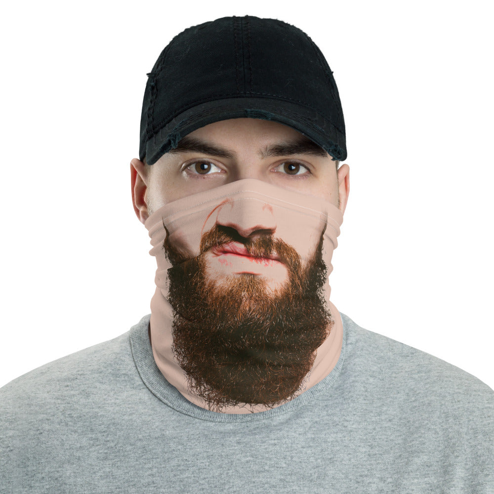 Face Neck Gaiter, Mans Beard Face Mask, Mans Beard Face Cover - Singletrack Apparel