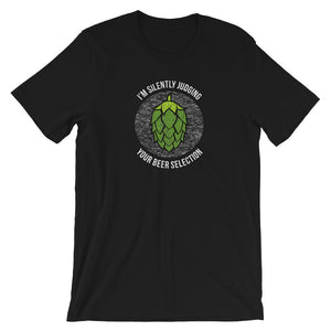 Silently Judging Your Beer Selection TShirt - Singletrack Apparel